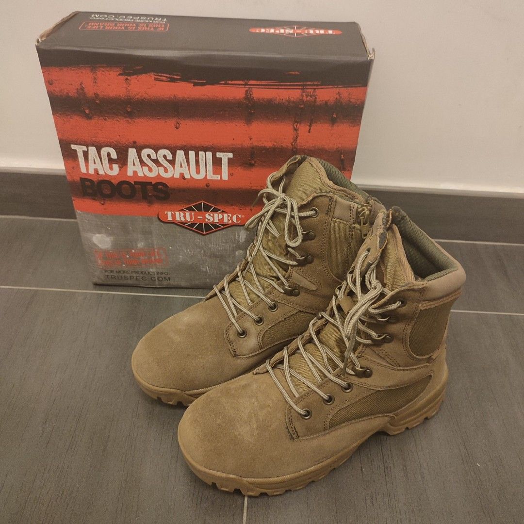 TRU SPEC Tactical Side Zipper Coyote Boots 799