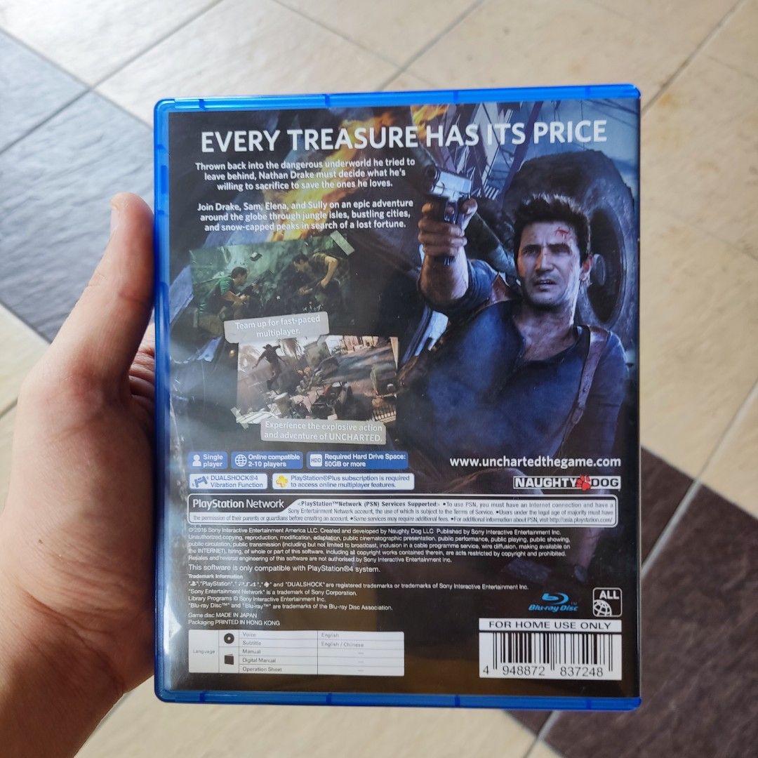 Uncharted 4 top cd price