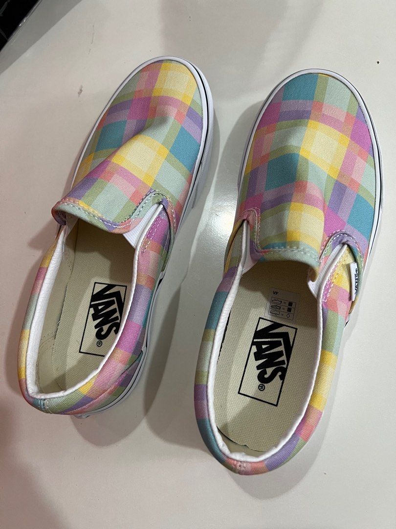 Vans Classic Slip Vans Slip On Rainbow Sole Vans Rainbow