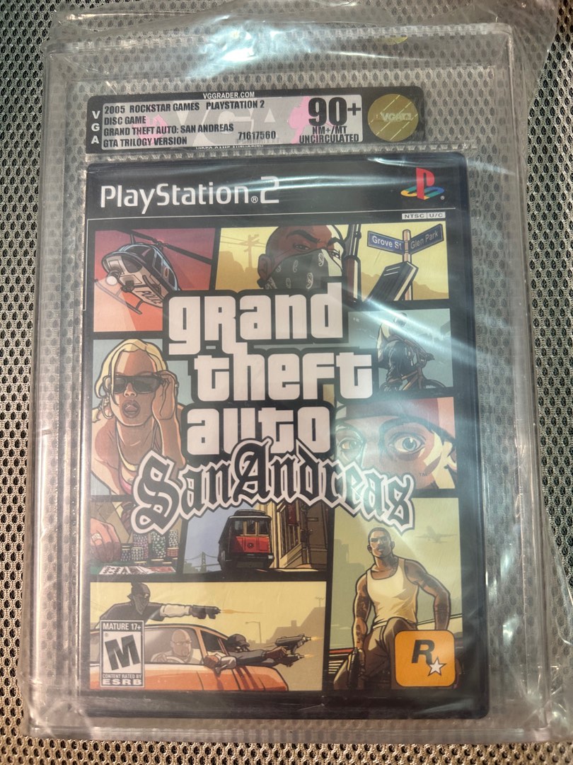 VGA graded 90+ / 90 Gta San andreas and Vice city PS2, Hobbies & Toys