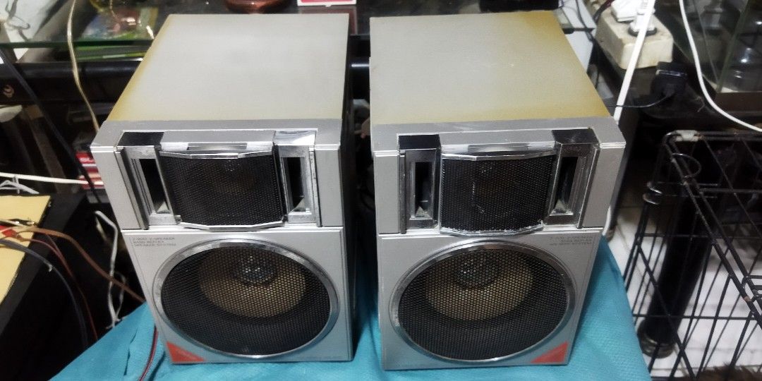 Victor PC-WB300 2 Way Speaker System (Category: Soundbars, Speakers & Amplifiers) located in Pasay City. Submitted by marineljapansurplus (Listing ID 1279518938, Image 2). Description: Ptpa Pls read. Basahin mo Muna.. Price, Specs, location posted to Refrain from asking.. Victor PC-WB300 2 Way Speaker System Bass Reflex Vintage, Classic Design Working Condition Dimension: 9" x 6¼" x 8" Woofer: 6" Impedance: 6ohms 20W Made in Japan Note: no wires 