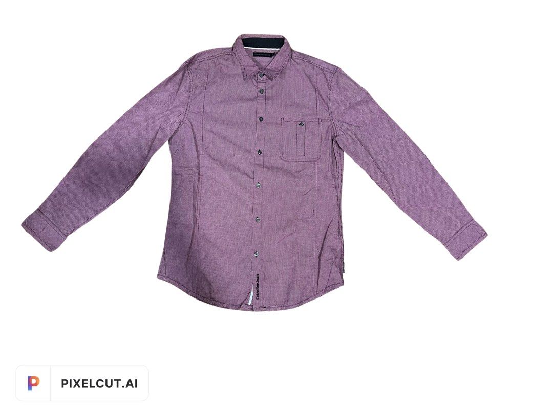 Vintage Calvin Klein Checkered Dress Shirt Men s Fashion Tops