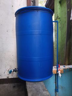 water blue drum