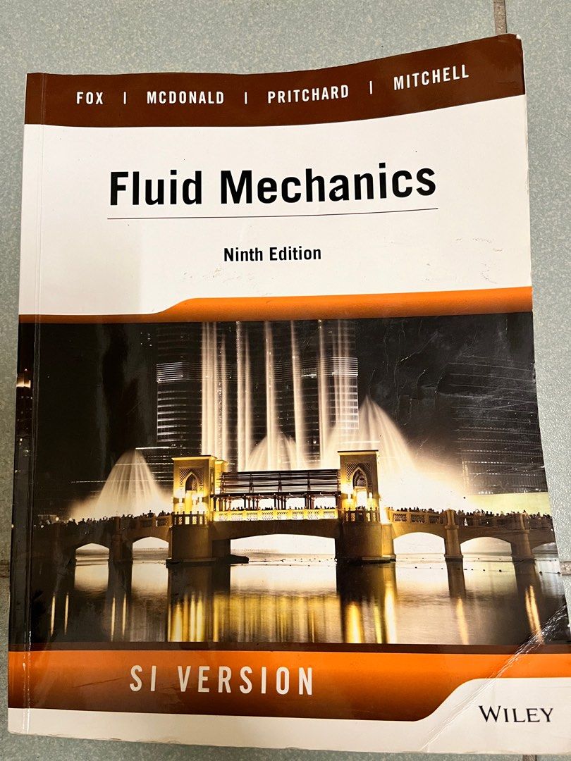 WILEY Fluid Mechanics 流體力學 ISBN 978-1-118-96127-8 照片瀏覽 1