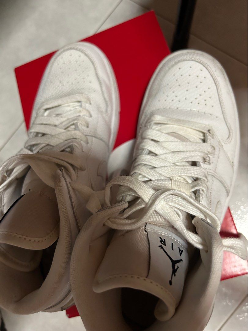 Red and clearance white snakeskin jordans