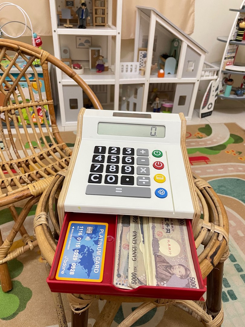 Wooden cash register ikea, Hobbies & Toys, Toys & Games on Carousell