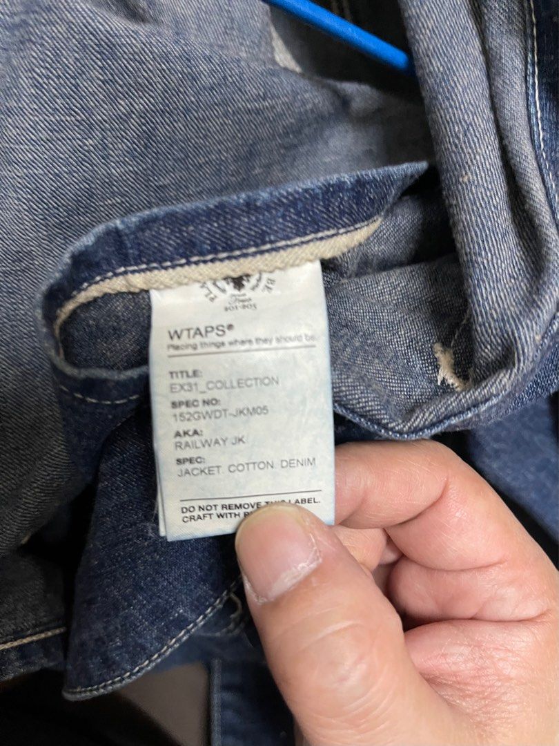 Wtaps （分類：外套及戶外衣服）位於 Hong Kong。 由 jackal0404 提交（商品編號 1279628339，圖片 6）。簡介： Wtaps 鐵道牛仔外套 細碼 少著 長73闊50。