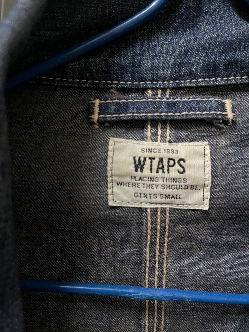 Wtaps （分類：外套及戶外衣服）位於 Hong Kong。 由 jackal0404 提交（商品編號 1279628339，圖片 4）。簡介： Wtaps 鐵道牛仔外套 細碼 少著 長73闊50。