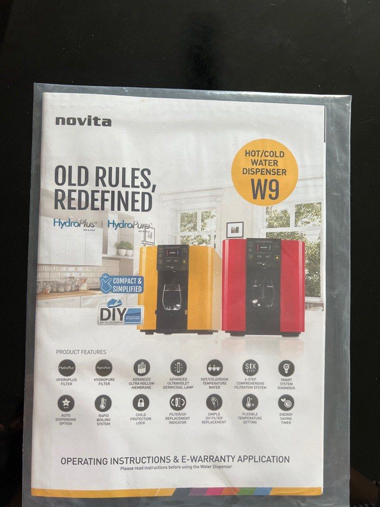 WTS Novita W9 HydroCube Hot Cold Water Dispenser