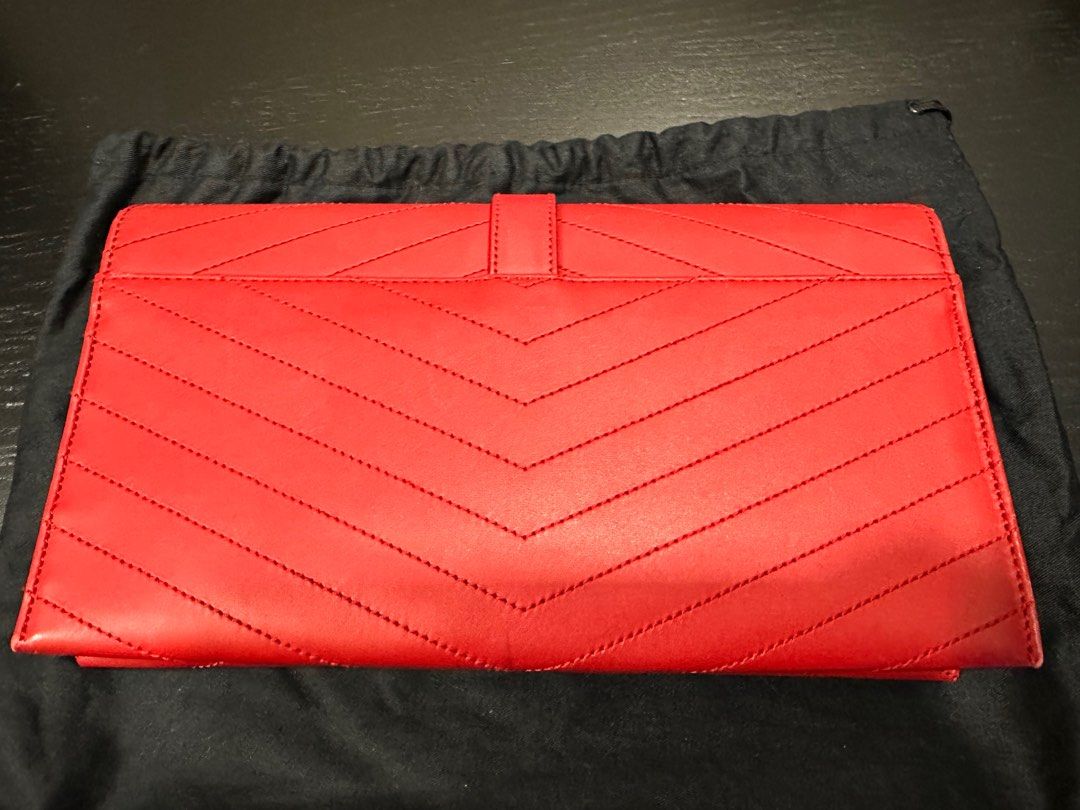 Red clutch bag clearance sale