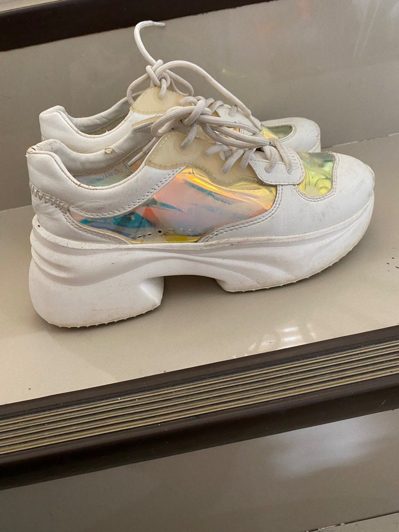 Zara shop iridescent sneakers