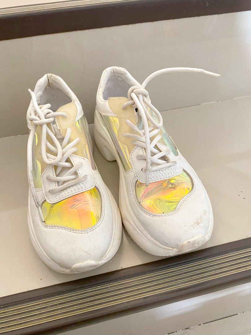 Zara shop iridescent sneakers