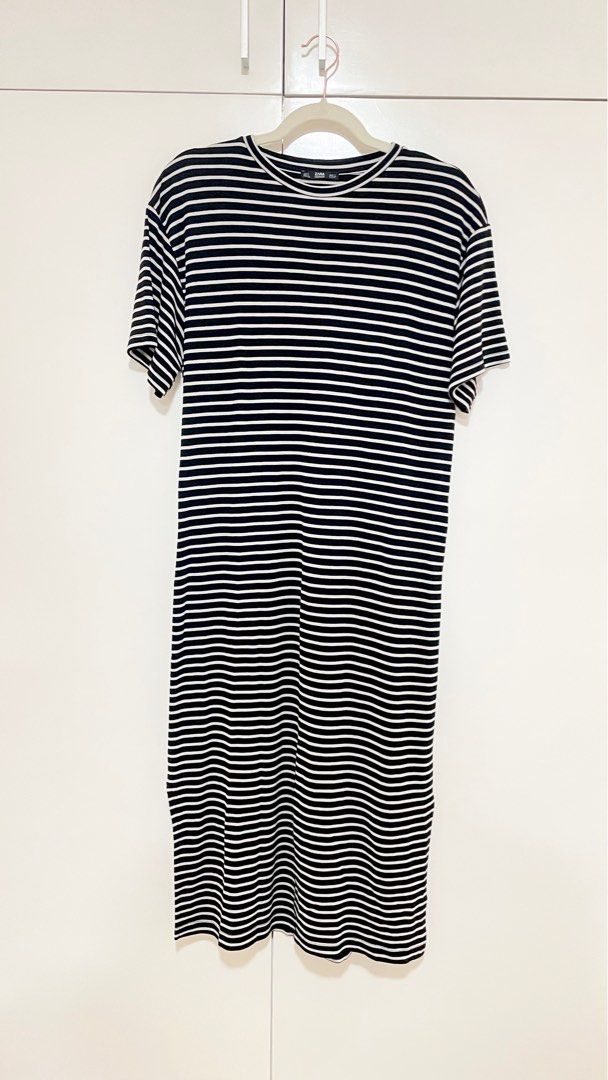 Zara Midi Striped Dress, Women's Fashion, Dresses & Sets, Dresses on  Carousell