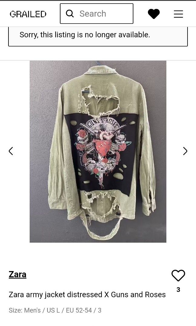 Zara guns and roses jacket new arrivals