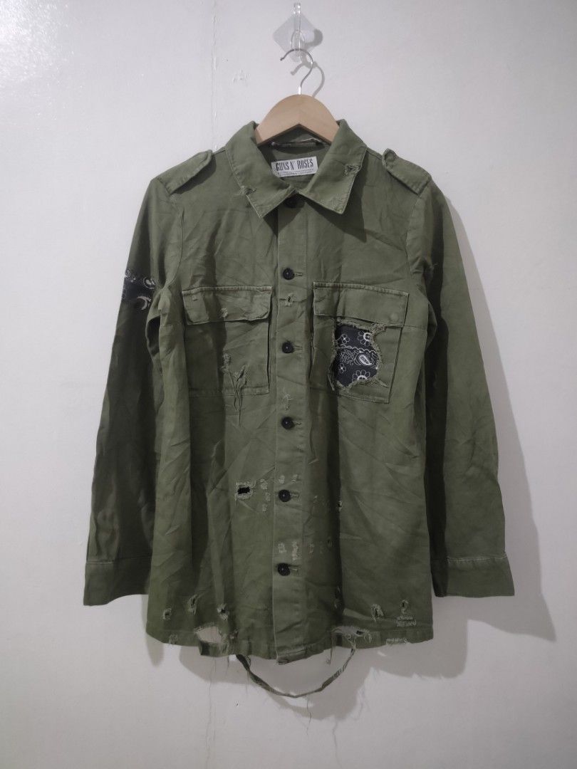 Zara guns and roses jacket top