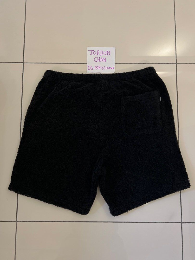 100 Legit Supreme Terry Logo Shorts Black SS18