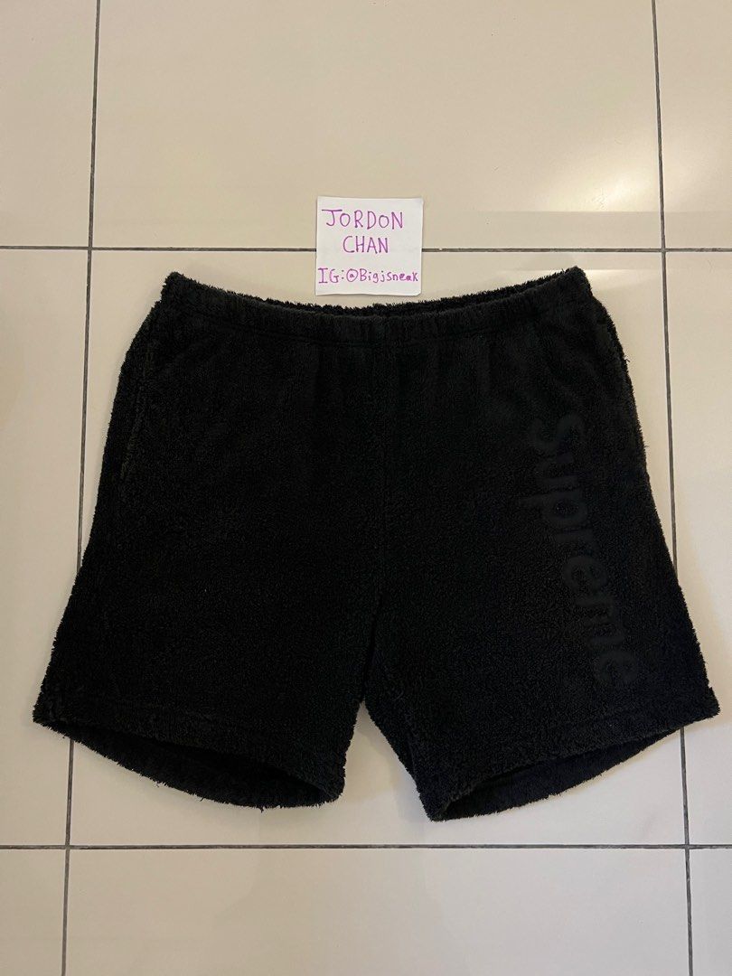 Supreme terry logo shorts on sale