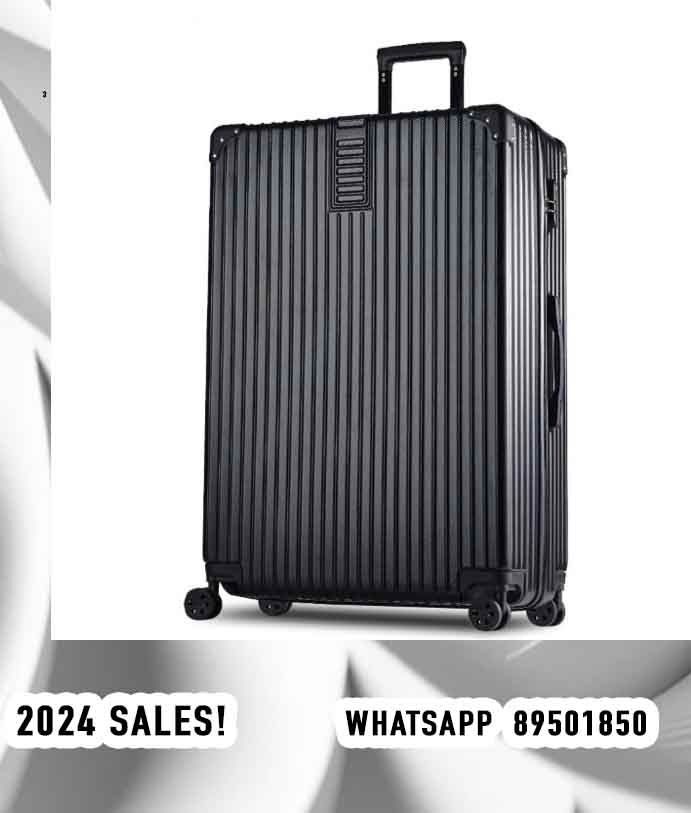 20 INCH CABIN SIZE STRIPE SUITCASE TRAVEL LUGGAGE SG IN STOCKS