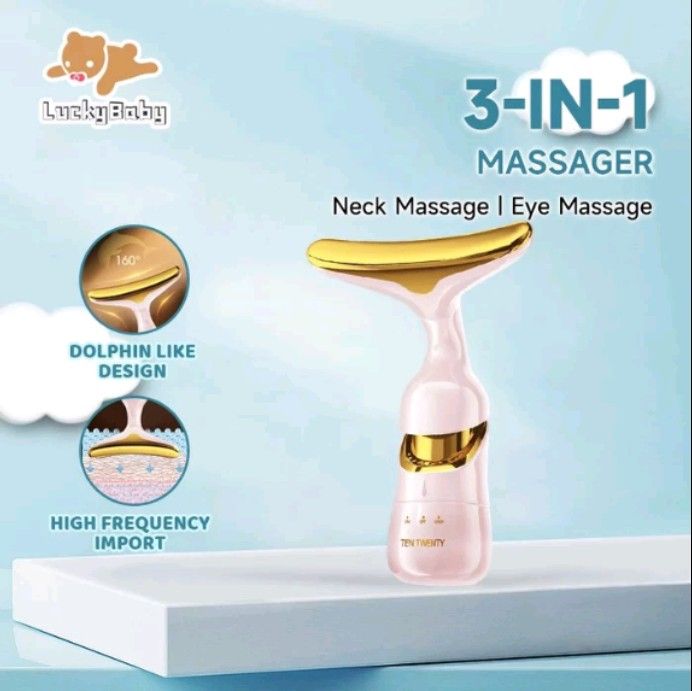 3 In 1 Electric Face Massager (Category: Face Care) located in Caloocan City. Submitted by Trendy_Sulit_Deals (Listing ID 1279872866, Image 1). Description: Check out New 2024 3 In 1 Electric Face Massager Face Face Cream Introducer Neck Face Eye Massager V Face Lift.