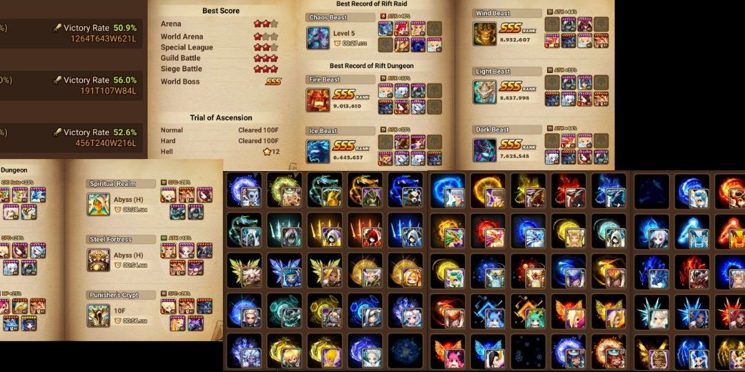 Compte Summoners War EU - Lucifer + Craig + Leo + LD4 - P3 PVP / G2 GVG - PC/Android