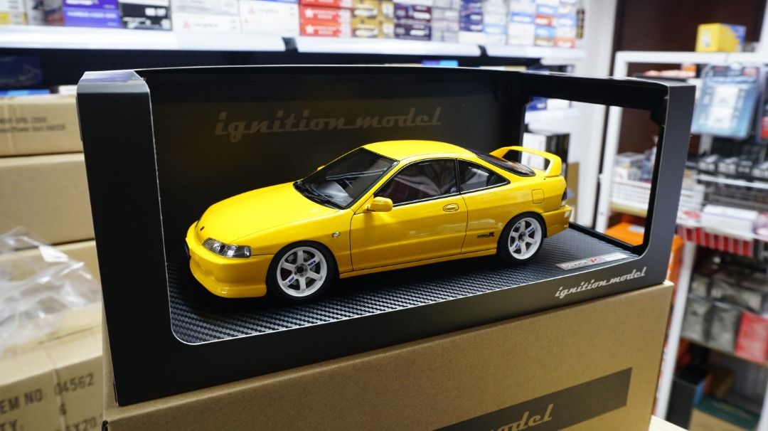 [現貨 Instock] Ignition Model 1/18 Honda INTEGRA (DC2) TYPE R Yellow, 興趣及 ...