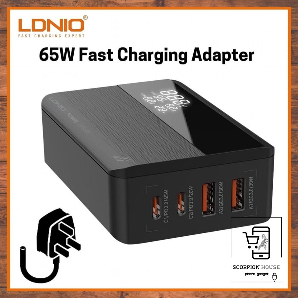 LDNIO A4808Q 65W Desktop Fast Charger 