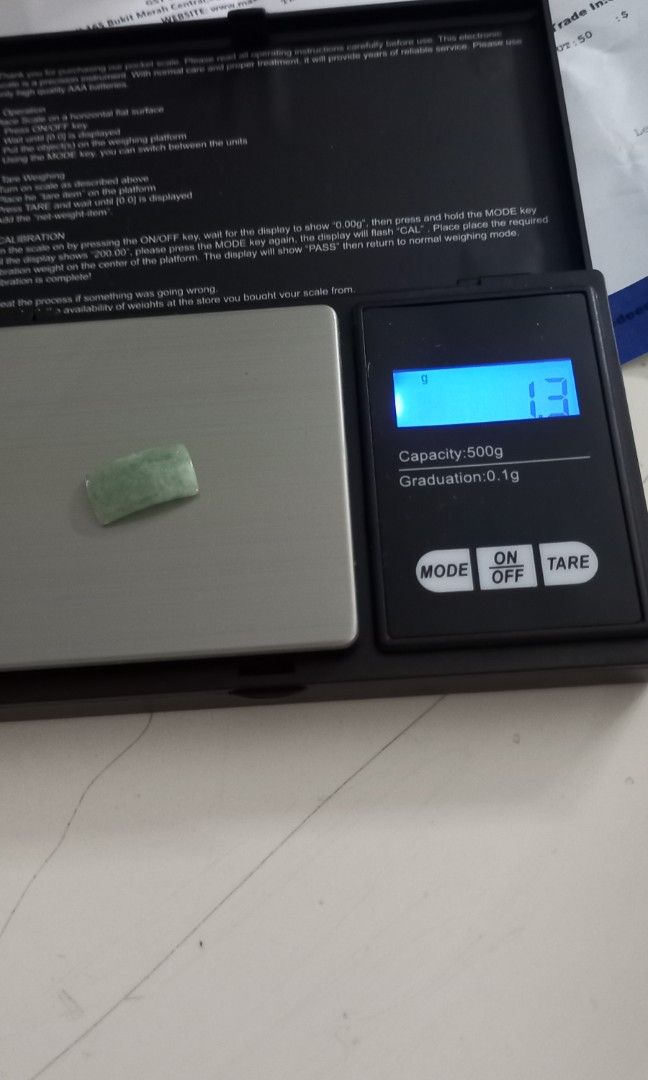 A jade link from poh heng jade bracelet