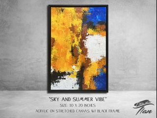 Abstract Painting "Sky and Summer Vibe"