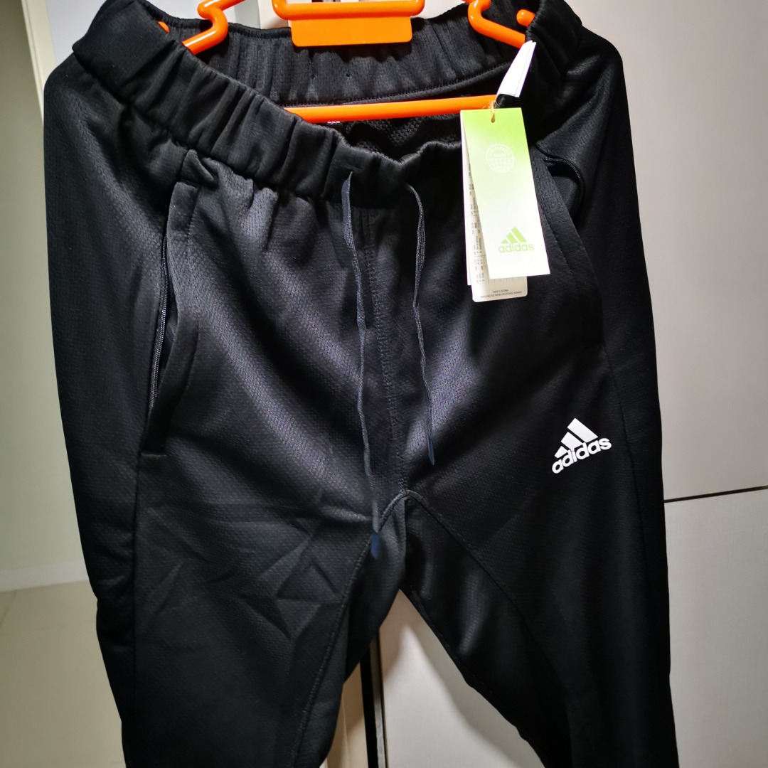 Adidas black track pants Men Men s Fashion Bottoms Shorts on