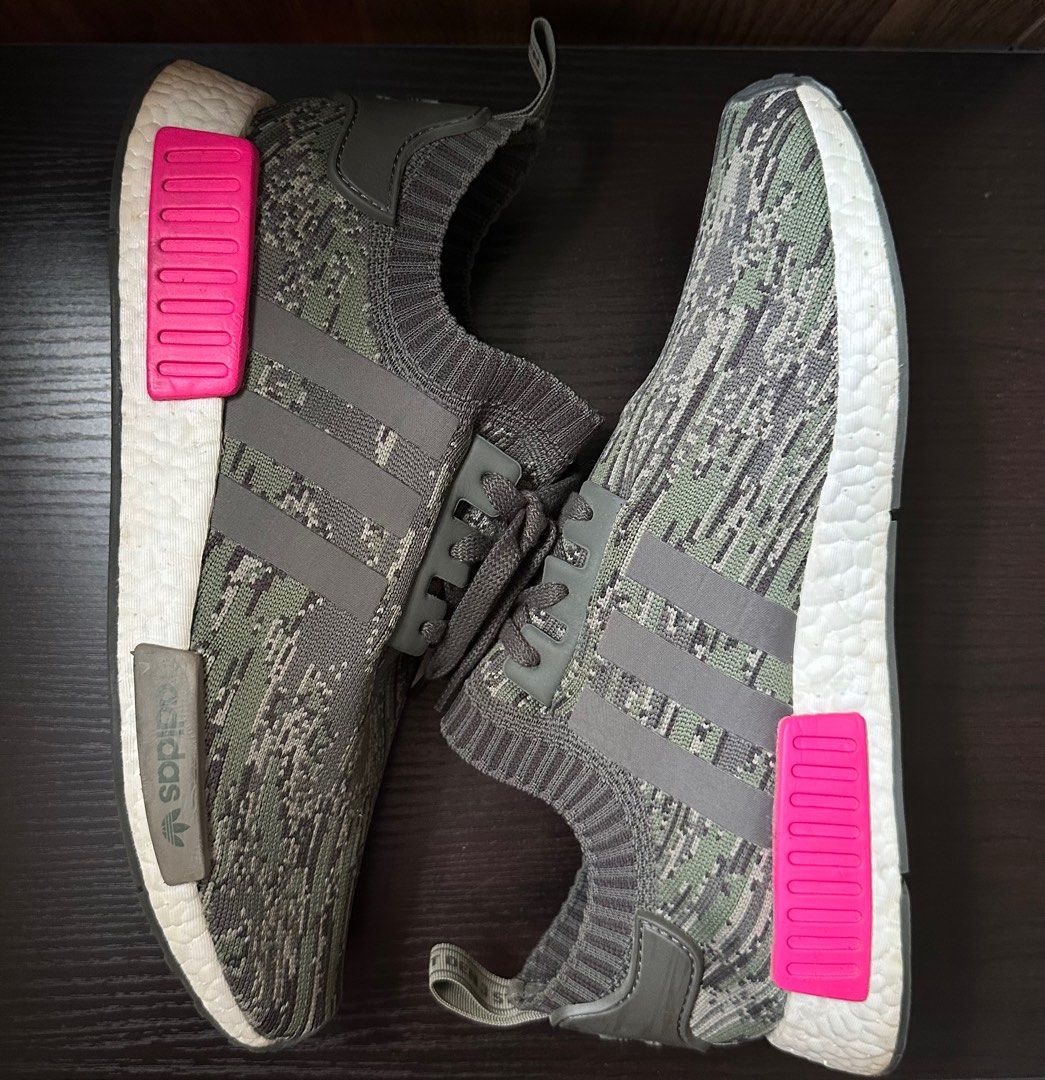 Nmd r1 primeknit hot sale utility grey camo