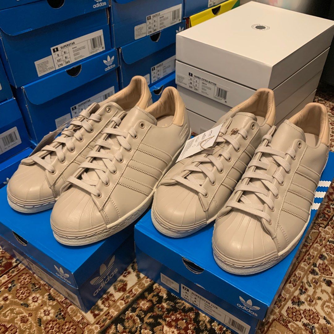 ADIDAS ORIGINALS SUPERSTAR LUX WONDER BEIGE UK6.5 UK7 UK7.5 UK8 UK8.5
