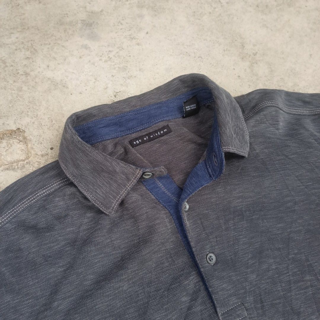 Age of wisdom top long sleeve polo