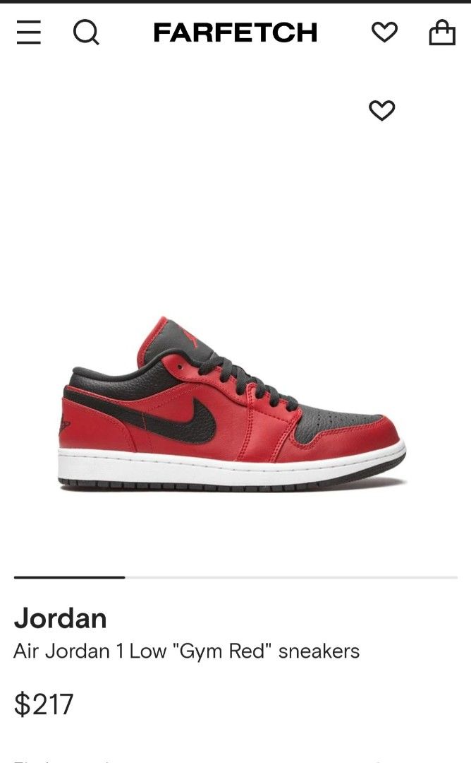 Jordan Air Jordan 1 Low Gym Red Sneakers - Farfetch