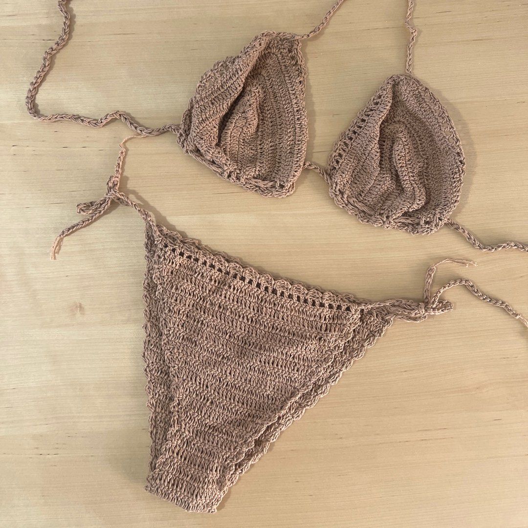 AKOIA SWIM Inspo Crochet Two piece Swimsuit Women s Fashion
