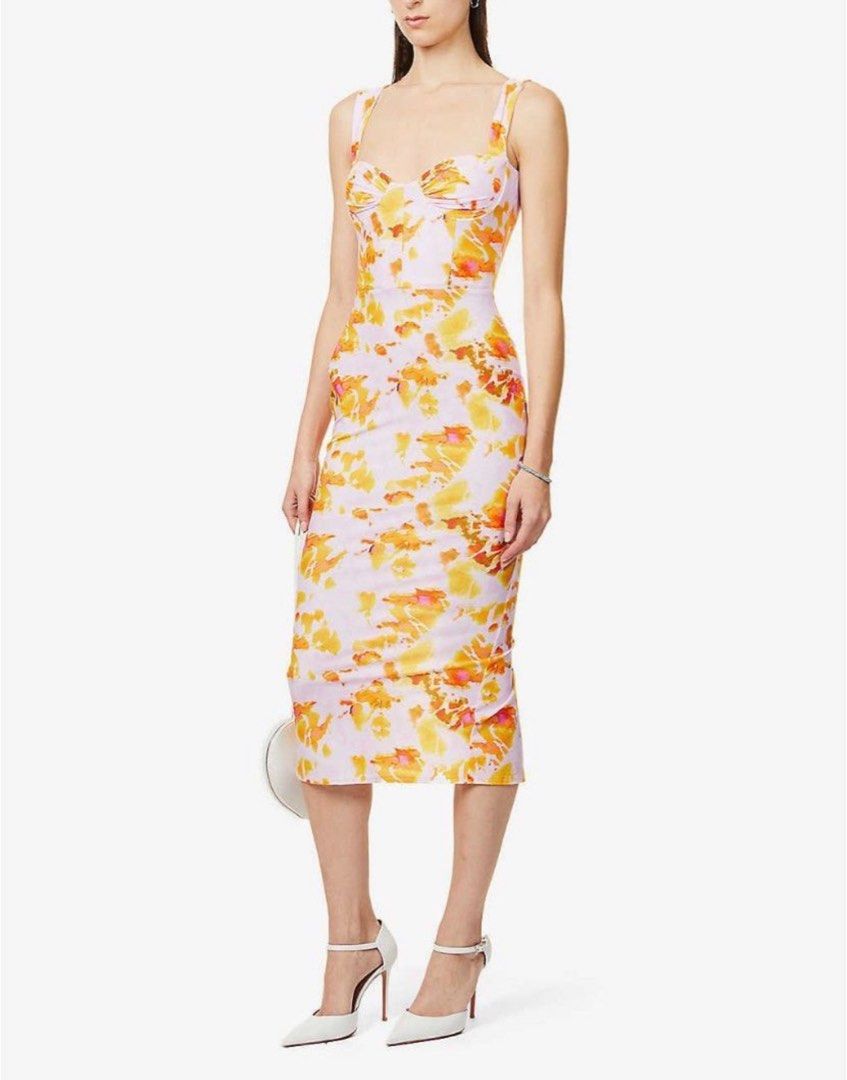 Alex Perry Claret midi dress Women s Fashion Dresses Sets