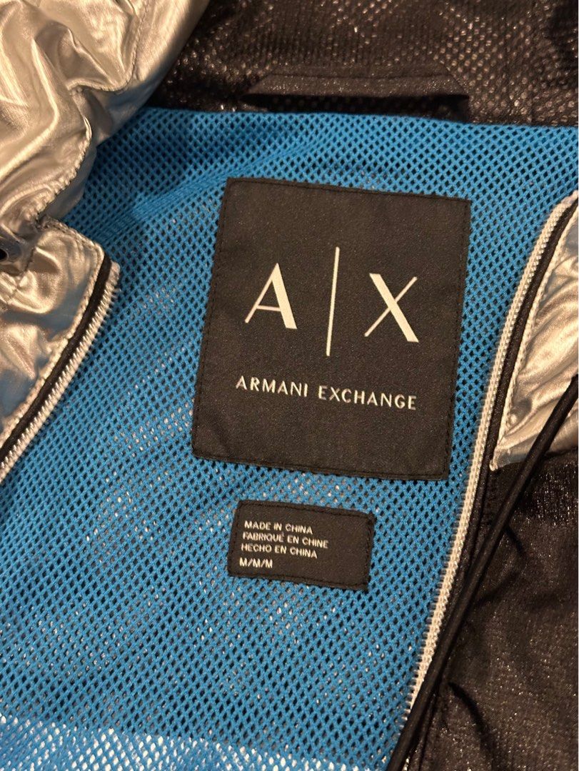 Armani Exchange Reflective Jacket Zip Up Hoodie
