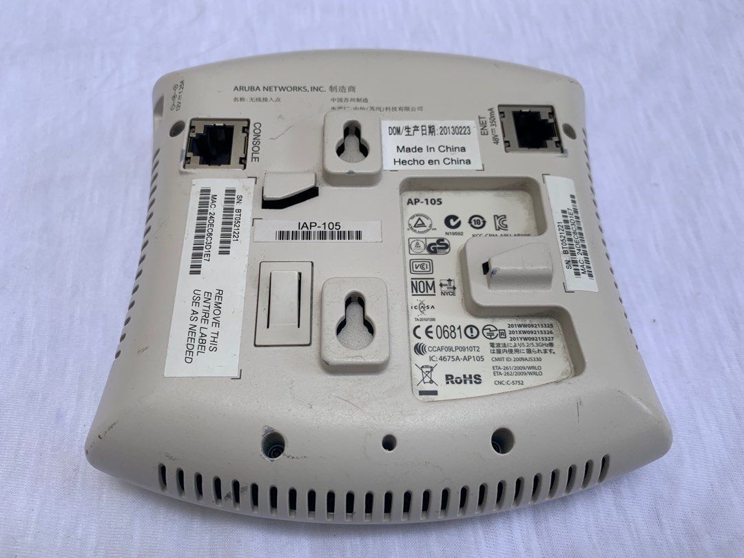Aruba AP-105 Professional Internet Extender Plug n Play (Category: Networking) located in Paranaque City. Submitted by seb_trading (Listing ID 1279796778, Image 3). Description: -if your internet wifi does not reach your room up stair or other place in the house or office, you need this internet extender, put another wifi upstair using the same source -plug n play -with it's own username and password -fast 5G devise -last price -Paranaque city.