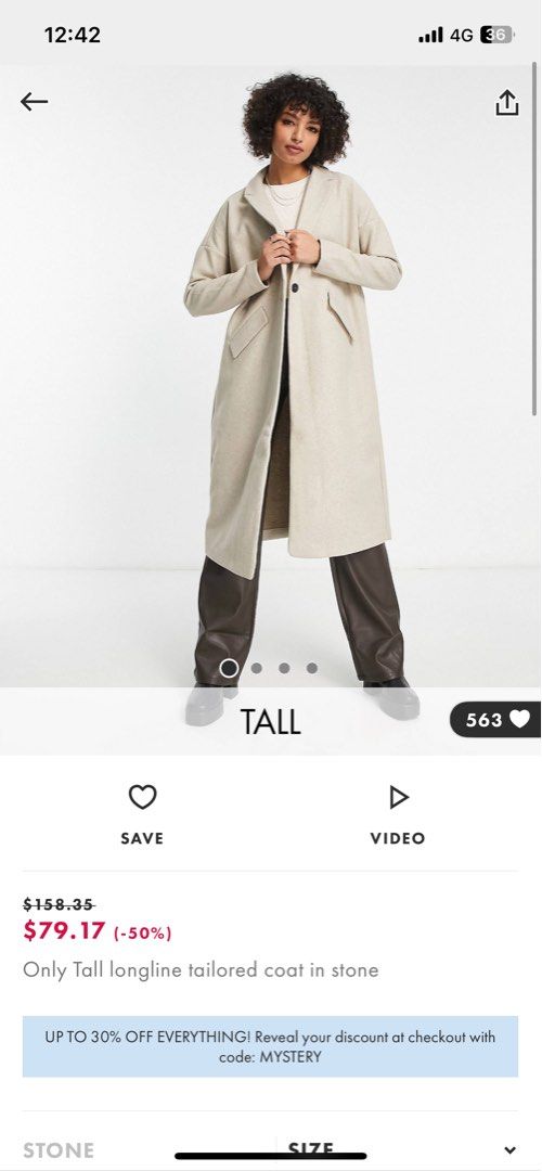 Tall longline coat new arrivals