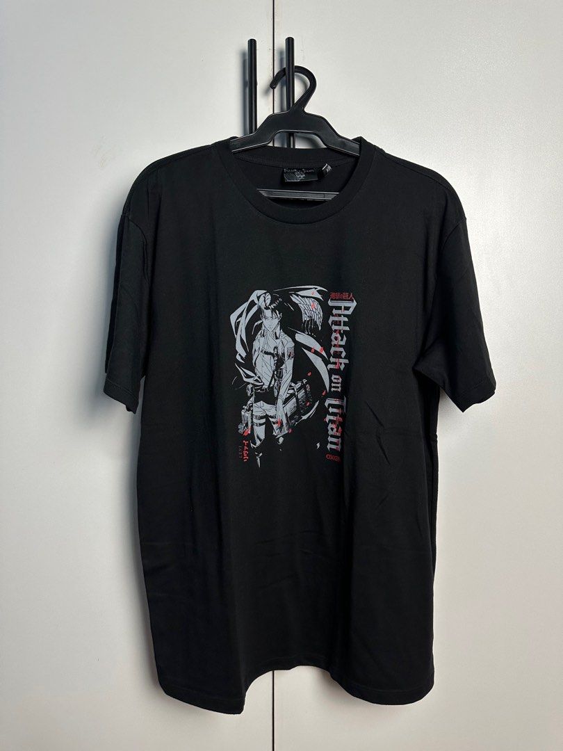 Attack On Titan Levi Oxygen Shirt (Category: Tshirts & Polo Shirts ) located in Marikina City. Submitted by musicandmakeup (Listing ID 1279913143, Image 1). Description: Only used once Size L W - 21 in L - 28 in.