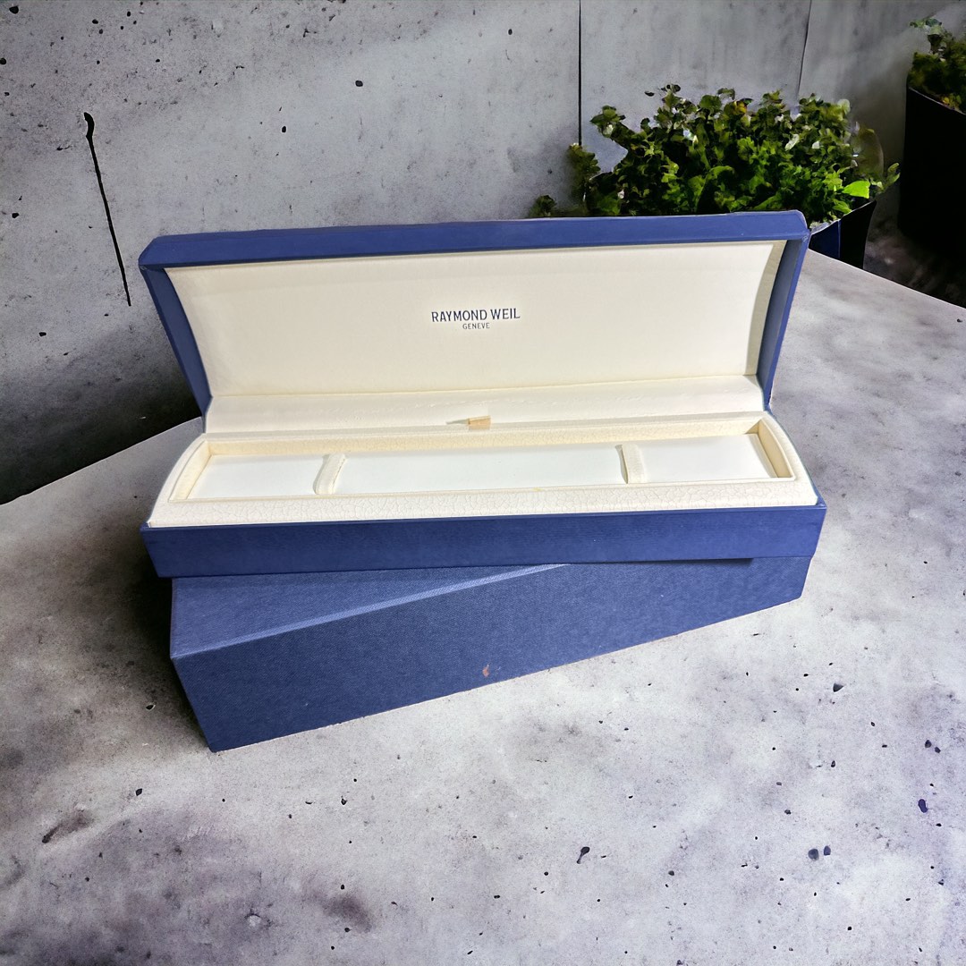 Authentic Raymond Weil Long Watch Box NOS Luxury Watches on