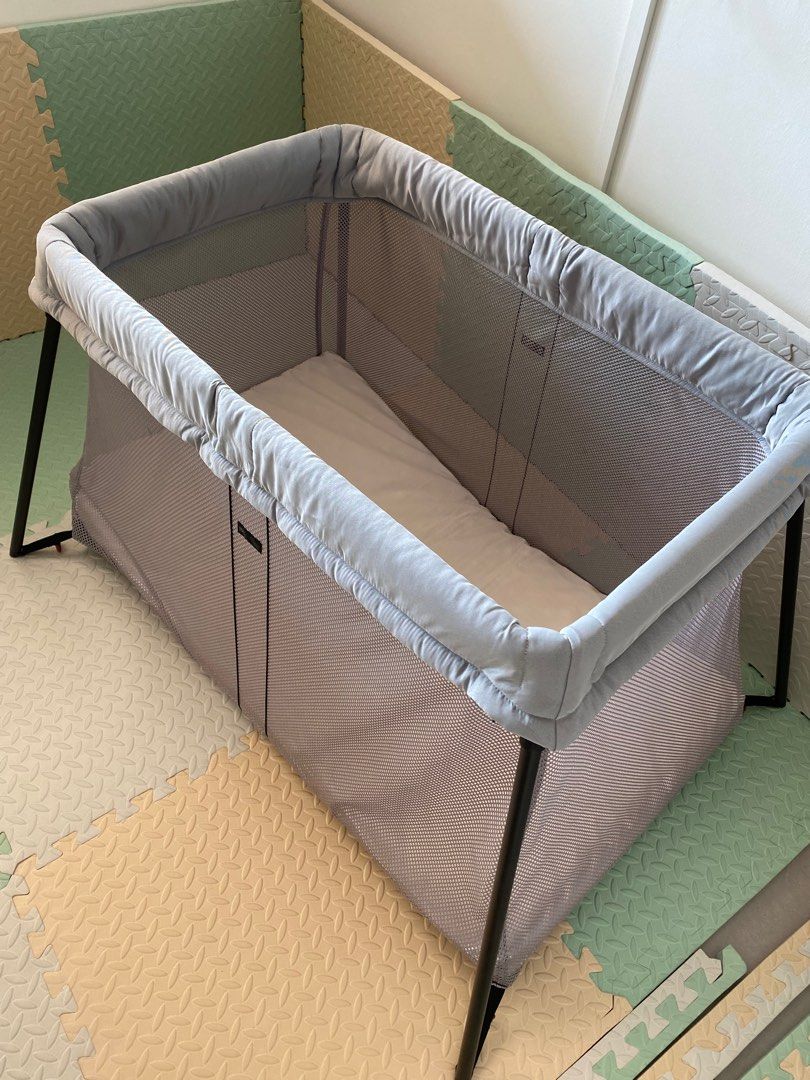 Baby Bjorn travel cot, Babies & Kids, Baby Nursery & Kids Furniture, Cots & Cribs on Carousell