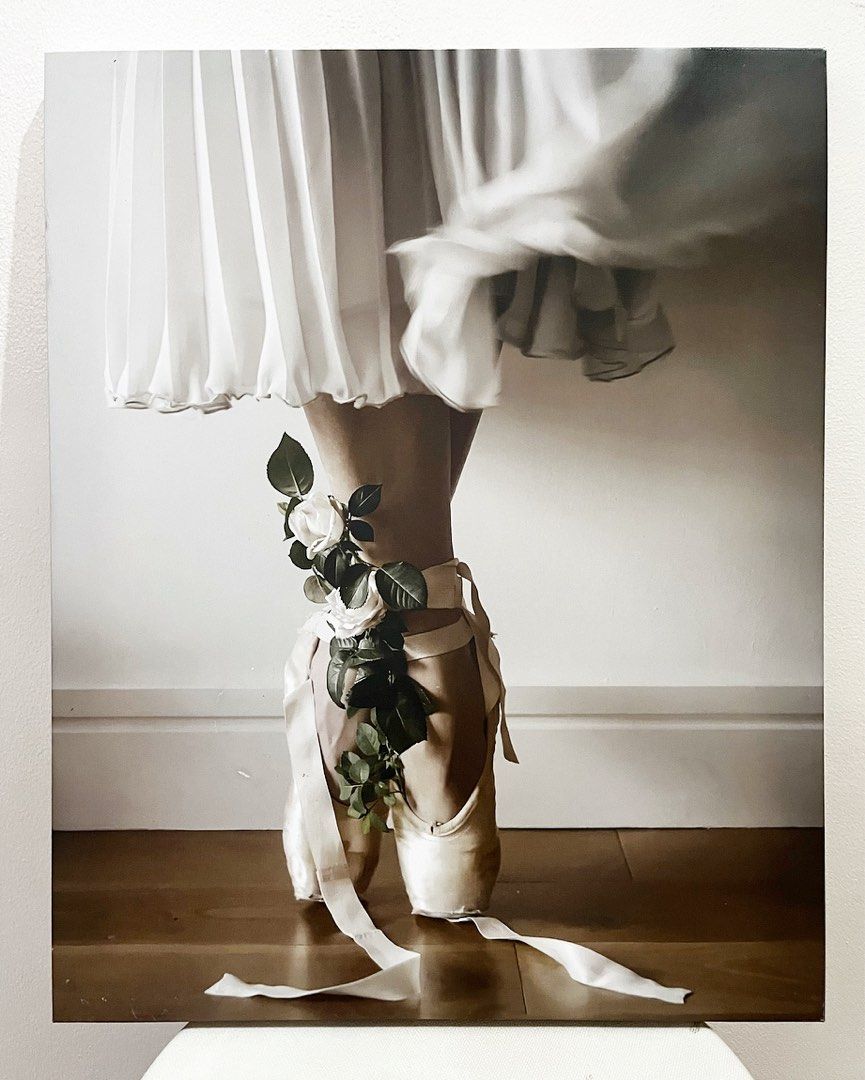 decorated ballet shoes