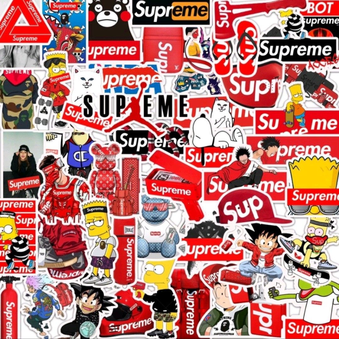 Supreme bape stickers discount