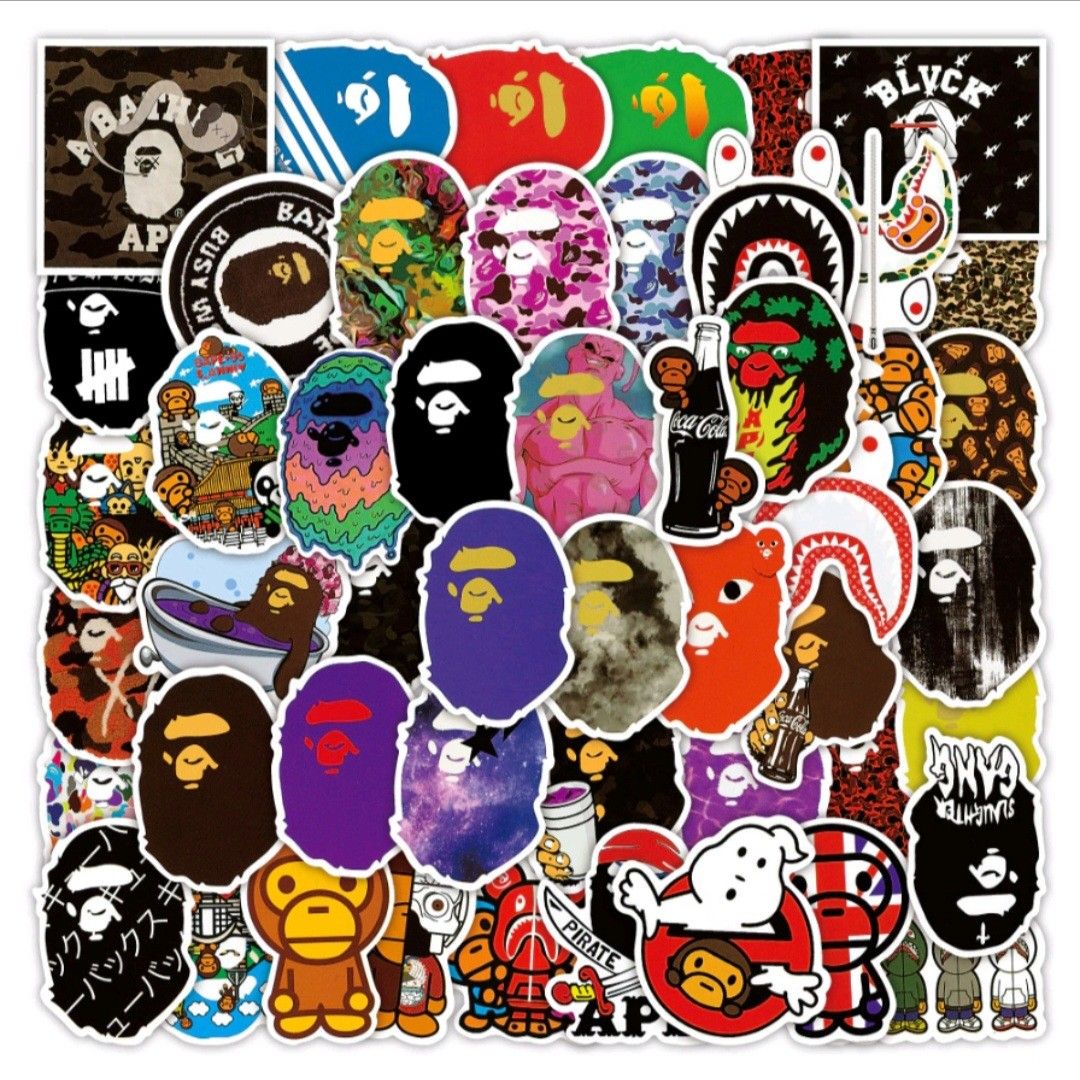 Supreme bape stickers 2025