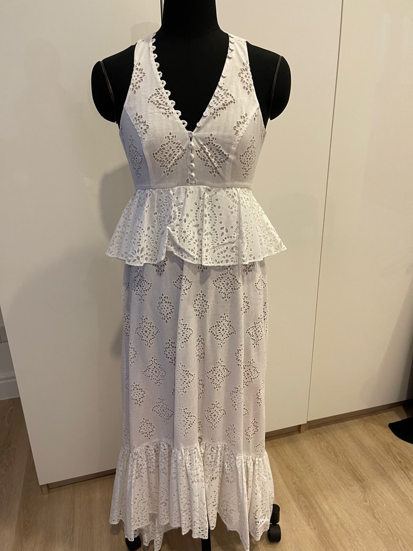 Bcbg eyelet shop dress