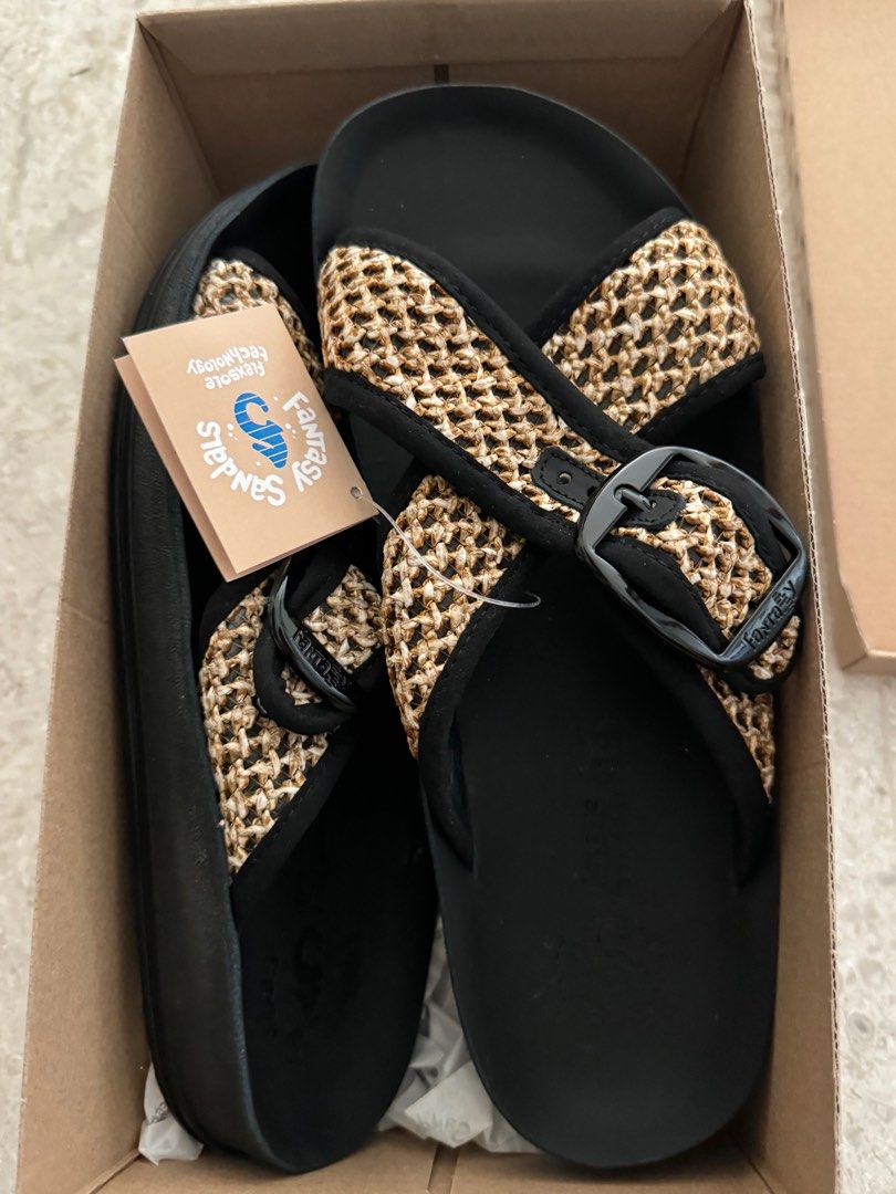 Raffia slippers shop