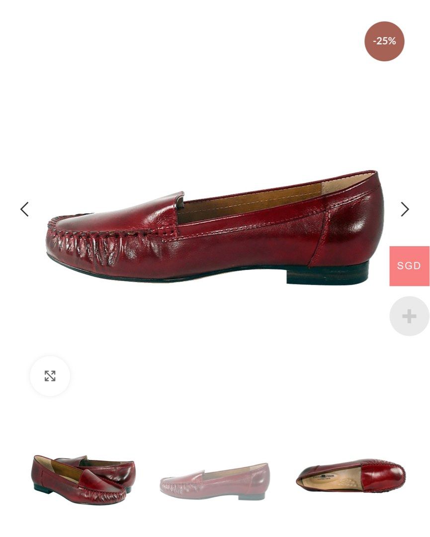 BNIB red loafers U.P. 89.90 Women s Fashion Footwear Loafers