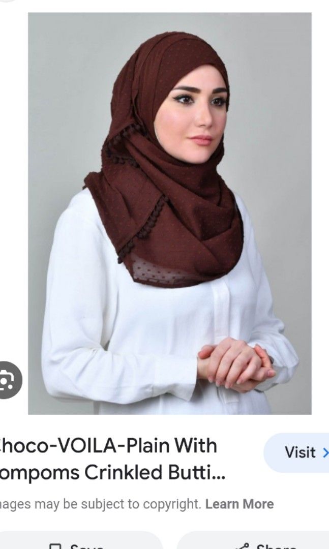 Bokitta voila Choco Women s Fashion Muslimah Fashion Hijabs