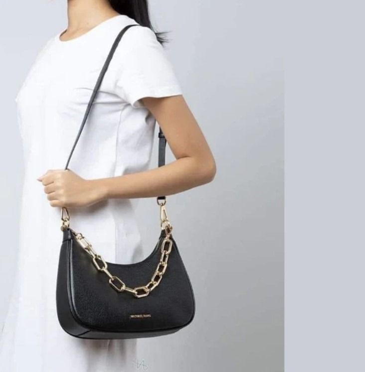 White michael kors deals purse with gold chain