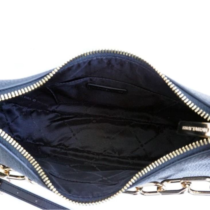 BRAND NEW AUTHENTIC INSTOCK MICHAEL KORS CORA LARGE LEATHER CHAIN SHOULDER BAG 35S2G4CW3L GOLD BLACK